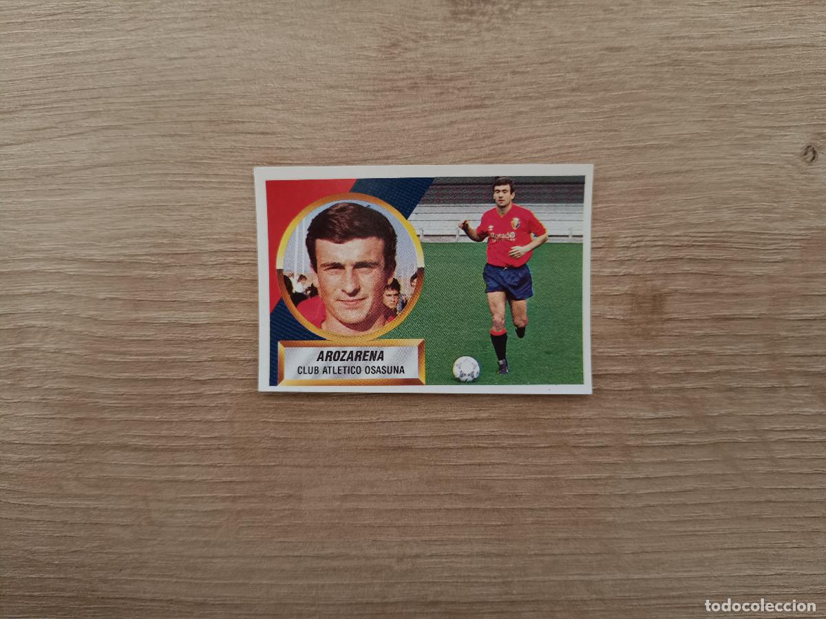 Figurine di Calcio: CROMO DE F&Uacute;TBOL LIGA ESTE AROZARENA 4 OSASUNA SIN PEGAR NUNCA PEGADO 88 89 1988 1889