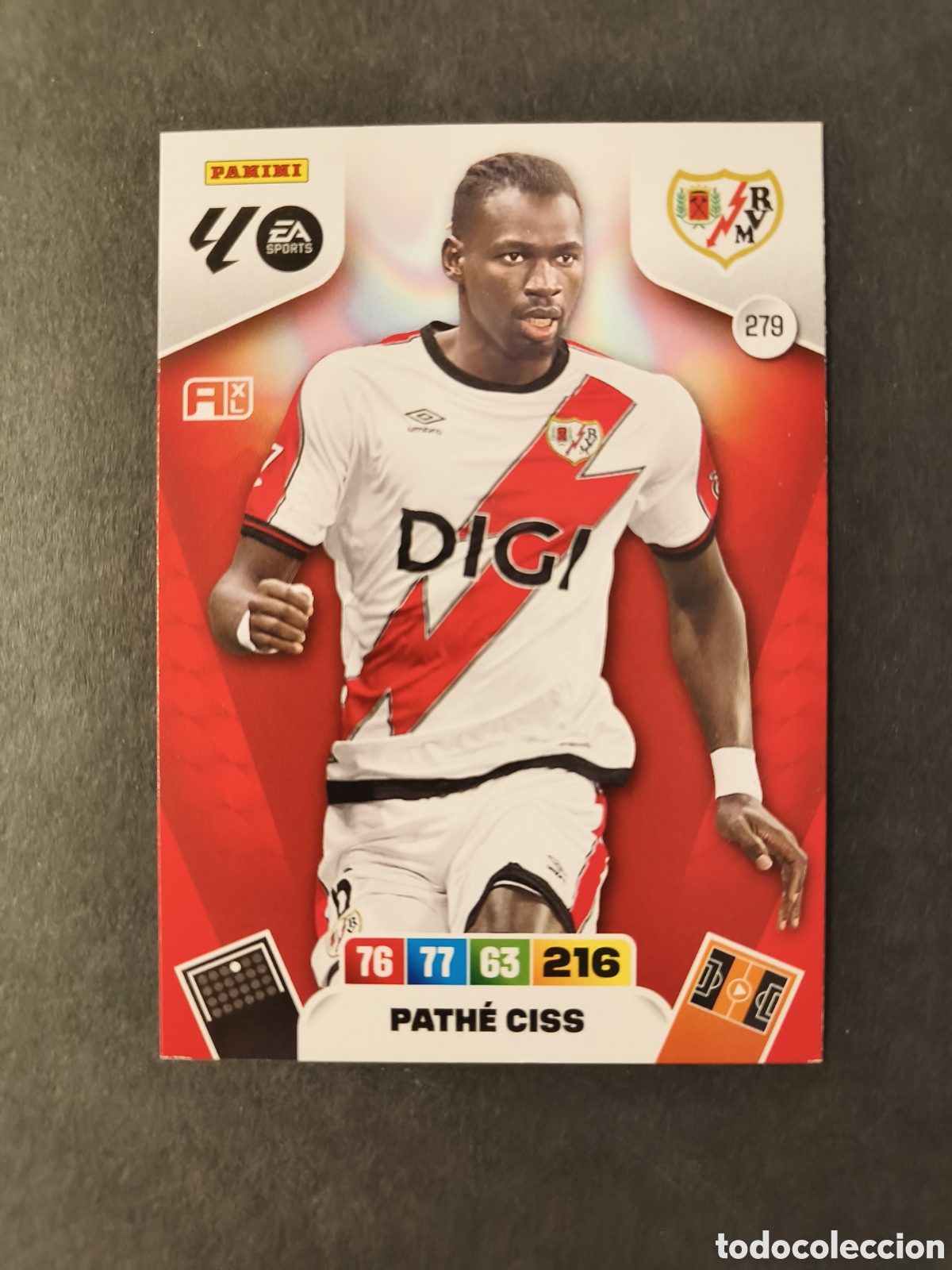 Cromos de F&uacute;tbol: Adrenalyn XL 2025-26 279 Pathe Ciss Rayo Vallecano