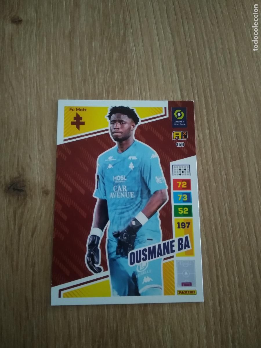 Figurine di Calcio: 156 OUSMANE BA METZ CROMO FUTBOL PANINI LIGUE 1 FOOT 23-24 ADRENALYN LIGA FRANCIA 2023-2024