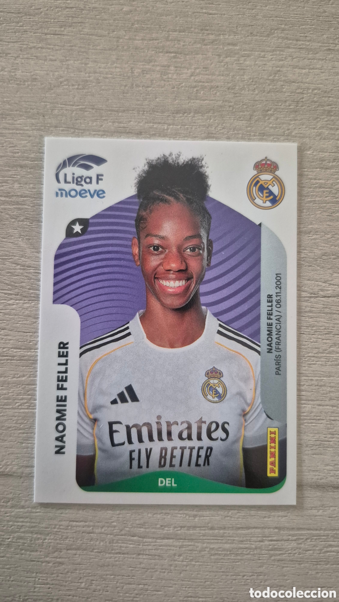Figurine di Calcio: N&deg;279B Real Madrid Naomie Feller Liga Femenina 25/26