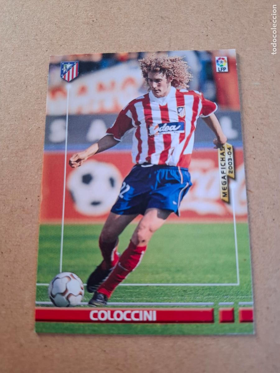 Fu&szlig;ball-Sticker: MEGAFICHAS 2003 2004 03 04 - PANINI - 42 COLOCCINI ( BAJA ) - AT. MADRID (CM)