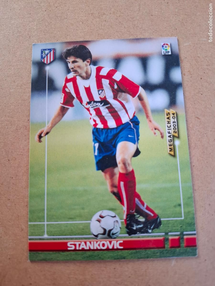 Fu&szlig;ball-Sticker: MEGAFICHAS 2003 2004 03 04 - PANINI - 49 STANKOVIC ( CORREGIDO ) - AT. MADRID (CM)