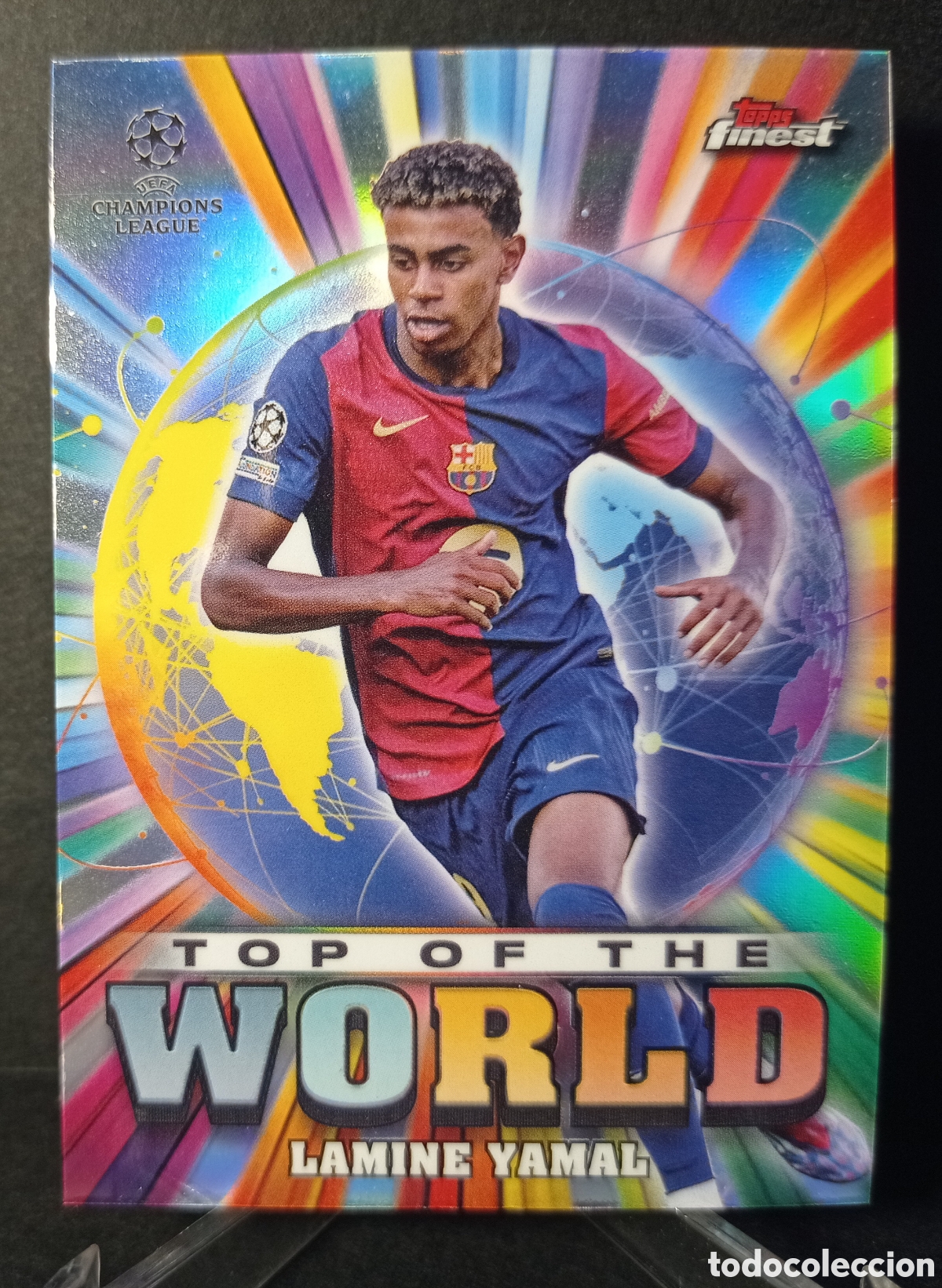 Cromos de F&uacute;tbol: Lamine Yamal top of the world