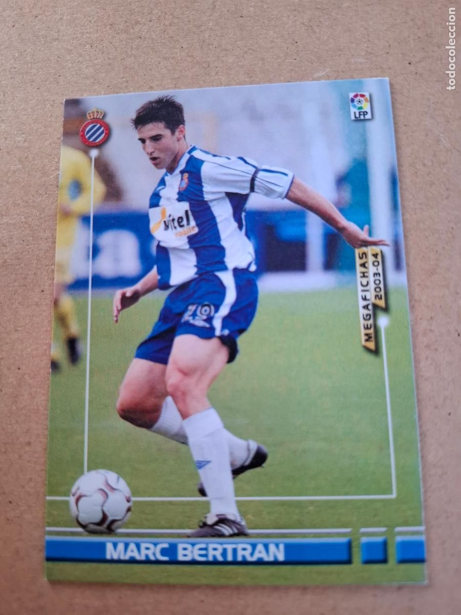 Fu&szlig;ball-Sticker: MEGAFICHAS 2003 2004 03 04 - PANINI - 129 MARC BERTR&Aacute;N ( CORREGIDO ) - RCD. ESPANYOL (CM)