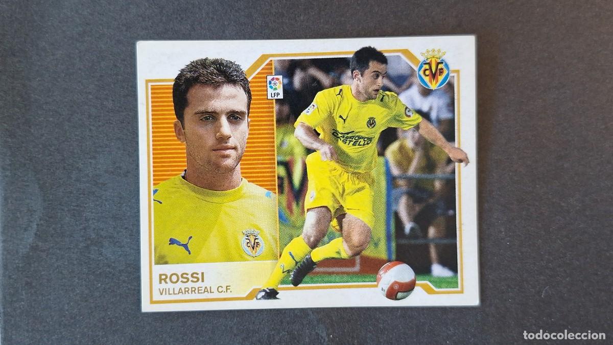 Fu&szlig;ball-Sticker: L4 ROSSI VILLARREAL C. F. FICHAJE 30 LIGA ESTE 2007 2008 07 08 NUNCA PEGADO SIN PEGAR