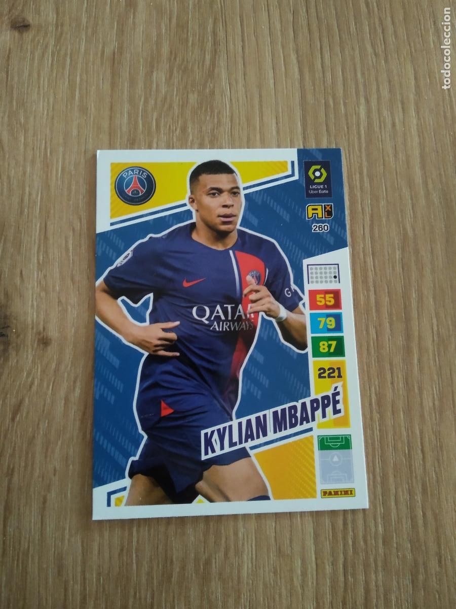 Cromos de F&uacute;tbol: 260 MBAPPE PARIS SAINT GERMAIN CROMO FUTBOL PANINI LIGUE 1 23-24 ADRENALYN FRANCIA 2023-2024