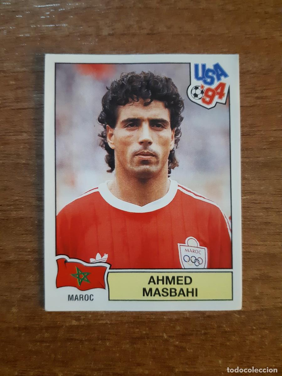 Cromos de F&uacute;tbol: N&deg;403 Ahmed Masbahi (Marruecos) Mundial USA 94 PANINI. Nunca pegado, sin pegar