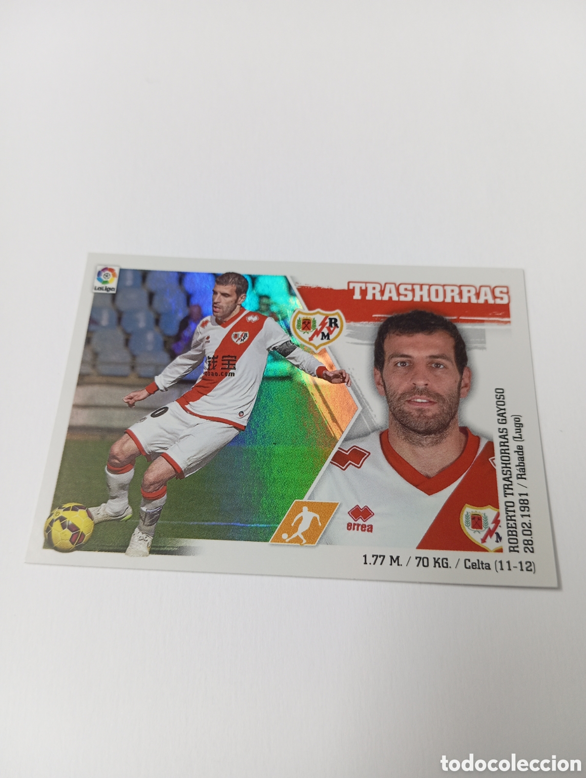 Cromos de F&uacute;tbol: Trashorras 14 Rayo Vallecano liga este 15 16 panini 2015 2016