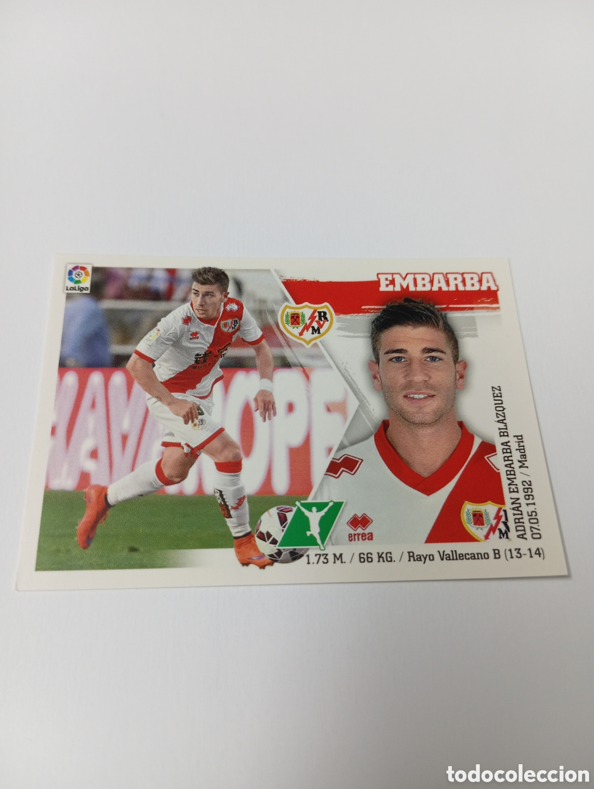 Cromos de F&uacute;tbol: Embarba 18 Rayo Vallecano liga este 15 16 panini 2015 2016