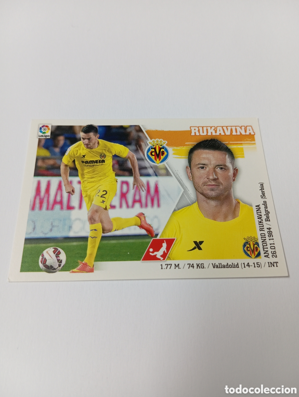 Fu&szlig;ball-Sticker: Rukavina 6 Villarreal liga este 15 16 panini 2015 2016