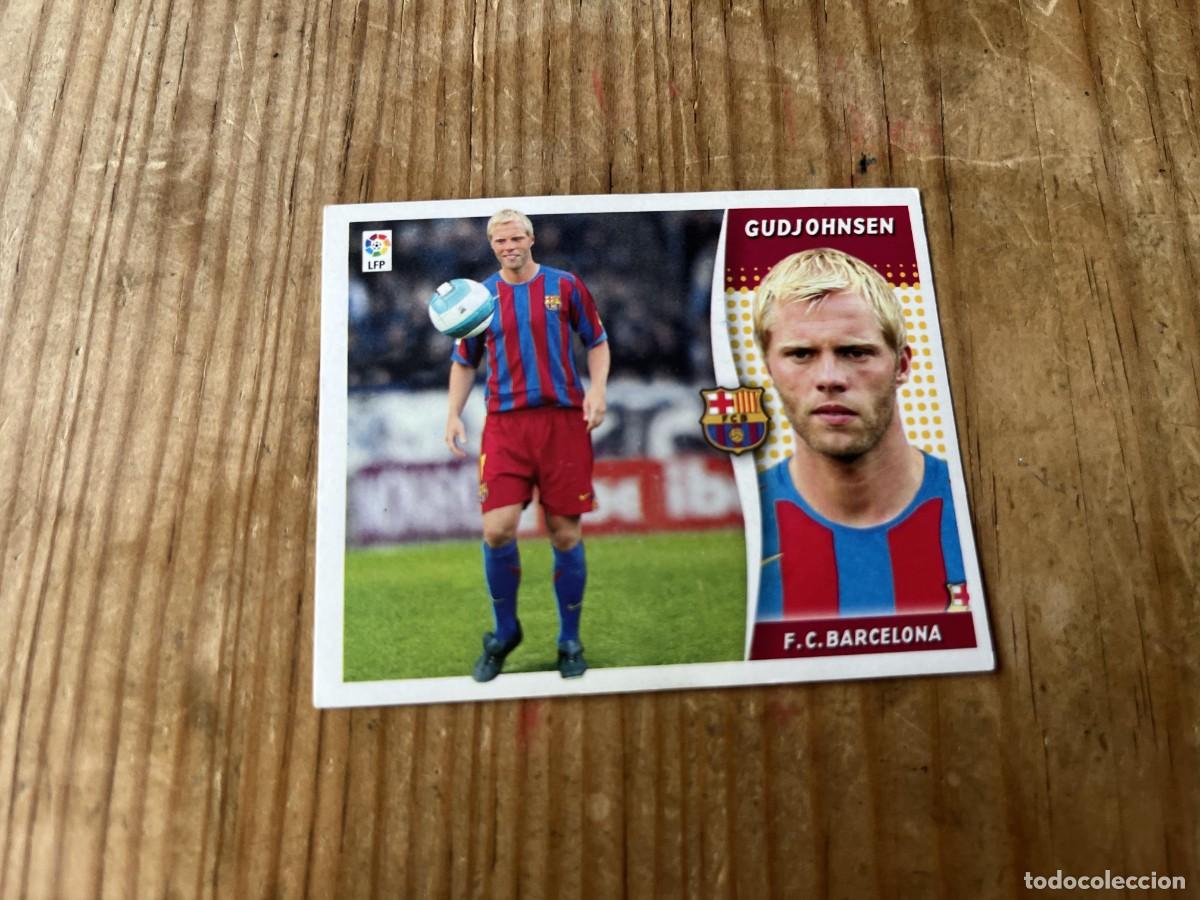 Cromos de F&uacute;tbol: CROMO SIN PEGAR NUNCA PEGADO ALBUM LIGA ESTE 06 07 2006 2007 BARCELONA FICHAJES # 2 GUDJOHNSEN