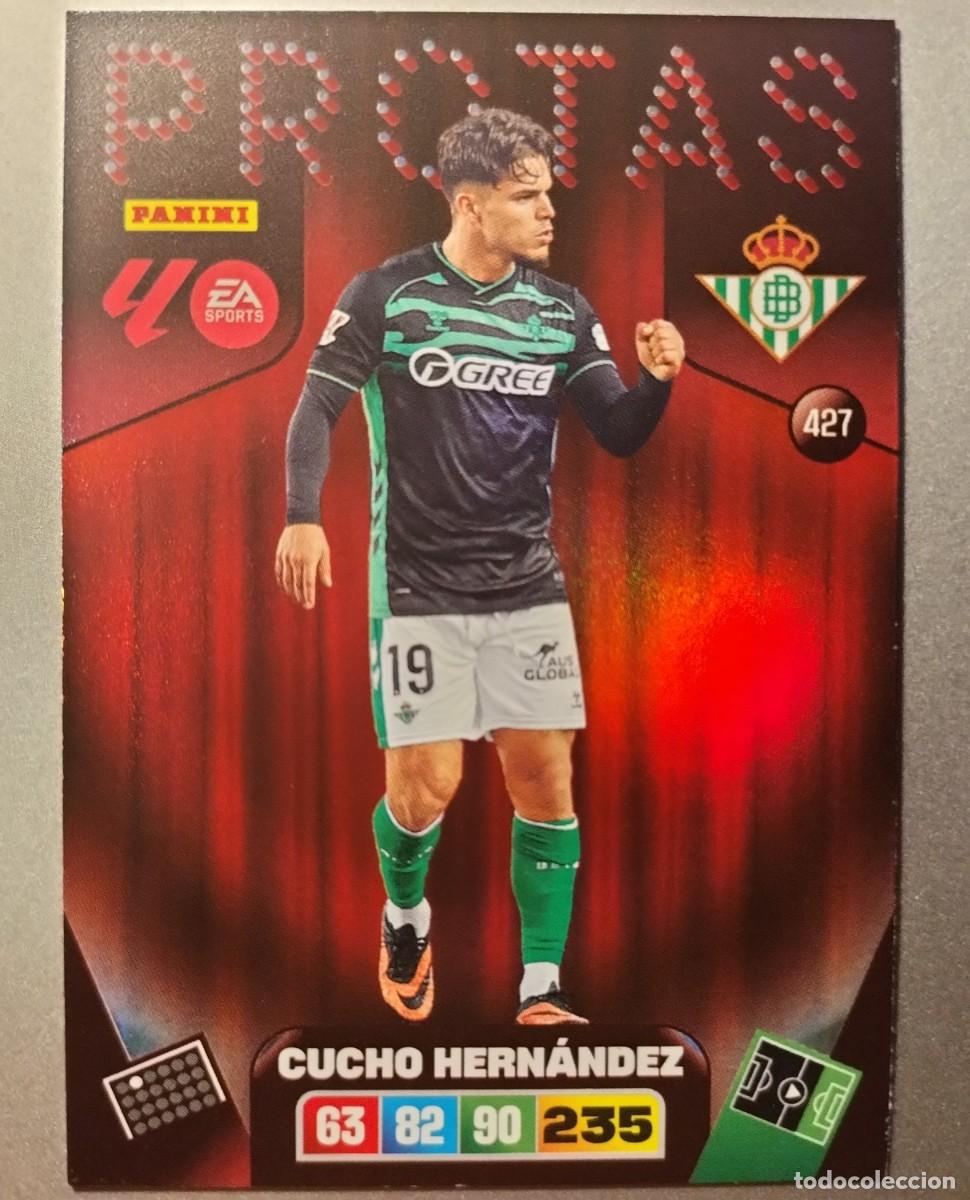 Fu&szlig;ball-Sticker: CUCHO HERN&Aacute;NDEZ, REAL BETIS, SERIE PROTAS,TRADING CARD GAME LA LIGA 2025/26 DE EA SPORTS,PANINI.