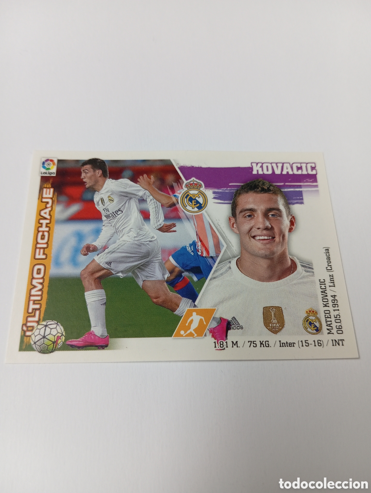 Cromos de Futebol: Fichaje 42 Kovacic liga este 15 16 panini 2015 2016