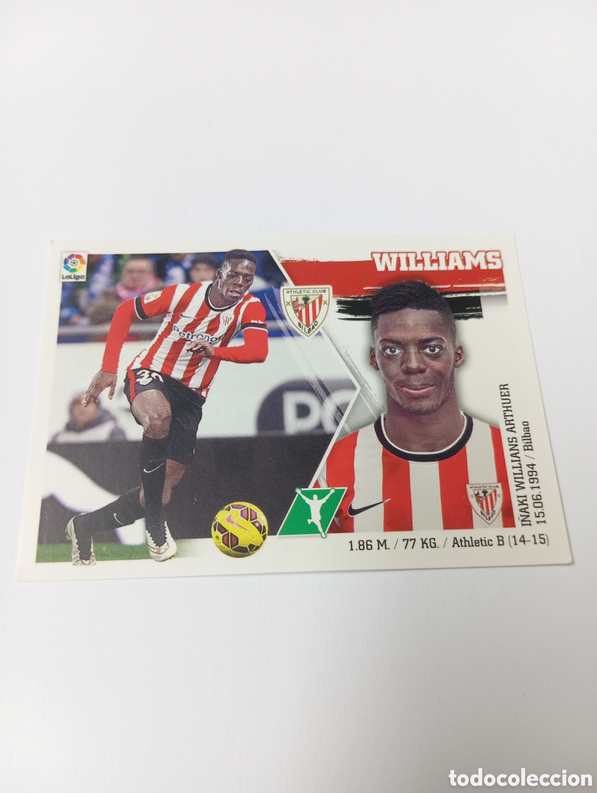Cromos de Futebol: Williams 20 ERROR Athletic Club liga este 15 16 panini 2015 2016