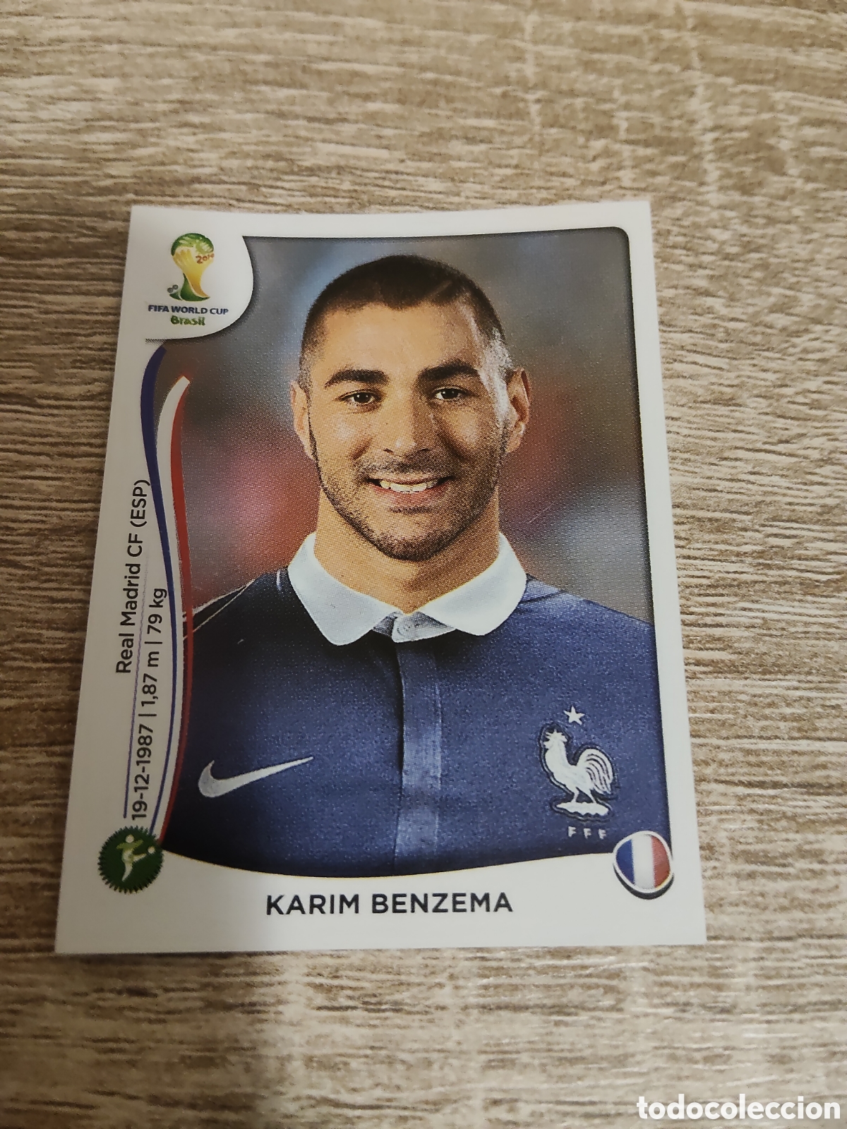 Cromos de F&uacute;tbol: Panini mundial Brasil 2014 392 Karim Benzema Francia