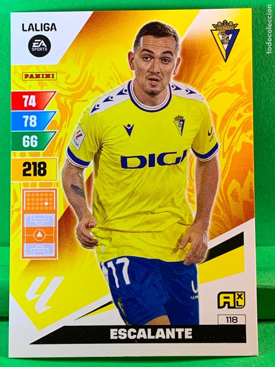 Figurine di Calcio: 118 Escalante C&aacute;diz CF Base card ADRENALYN XL LIGA 2023/2024 23 24 PANINI