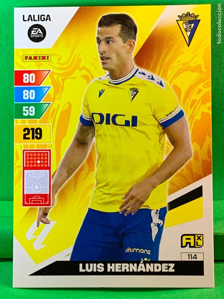 Figurine di Calcio: 114 Luis Fern&aacute;ndez C&aacute;diz CF Base card ADRENALYN XL LIGA 2023/2024 23 24 PANINI