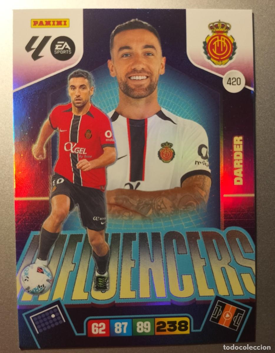 Cromos de f&uacute;tbol: DARDER, REAL MALLORCA, SERIE INFLUENCERS, OFICIAL TRADING CARD GAME LA LIGA 2025/26,ADRENALYN XL.