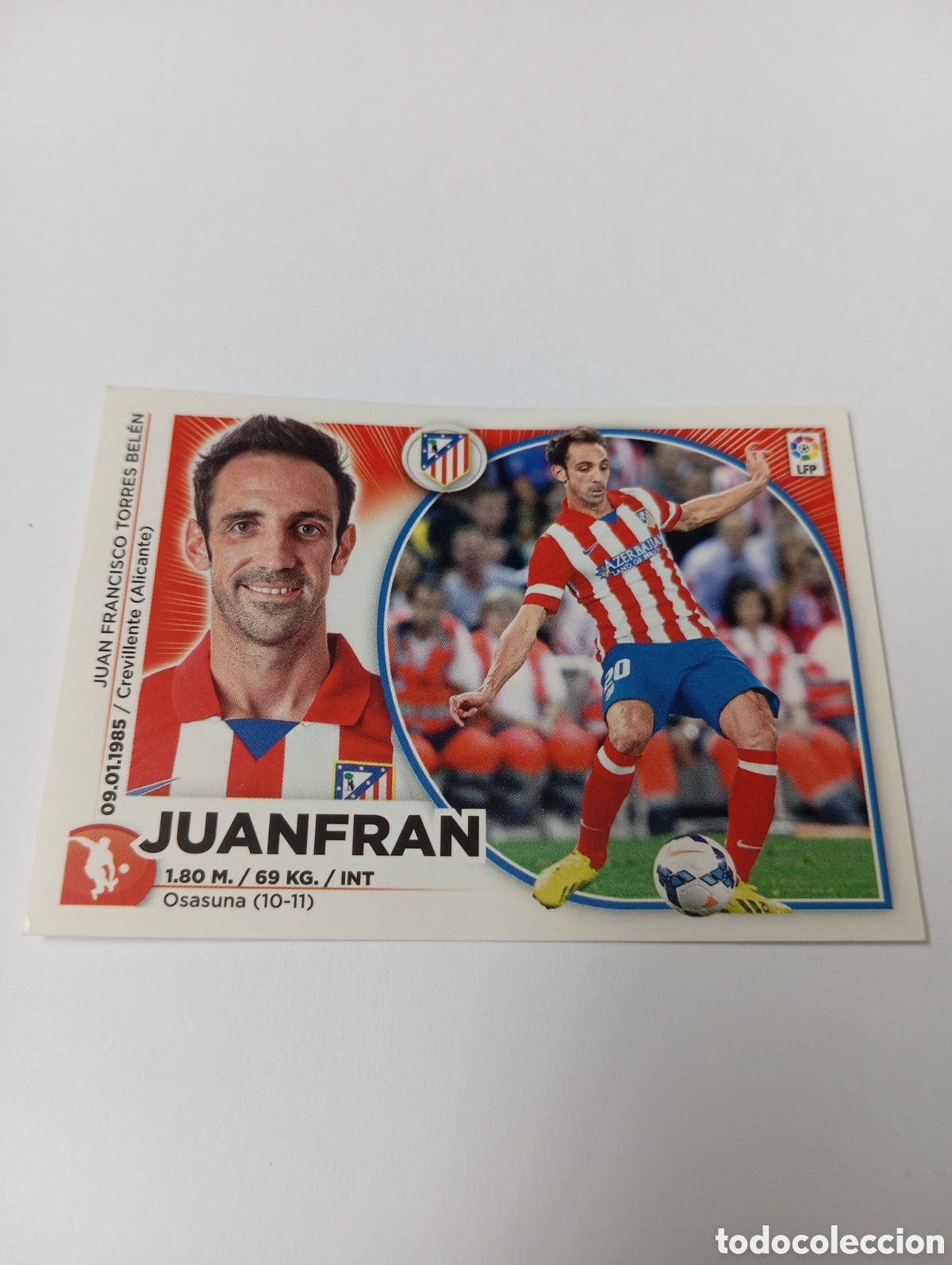 Fu&szlig;ball-Sticker: Juanfran 3 Atl&eacute;tico de Madrid liga este 2014 2015 panini 14 15