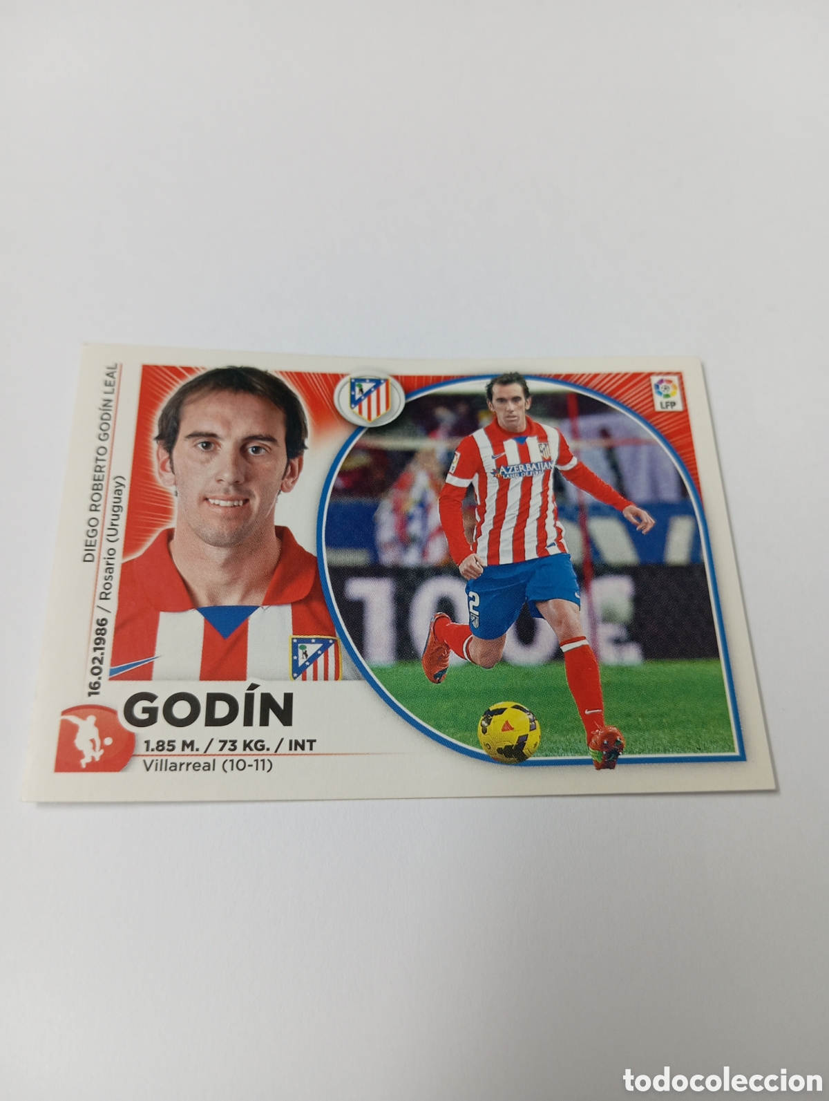 Figurine di Calcio: Godin 5 Atl&eacute;tico de Madrid liga este 2014 2015 panini 14 15