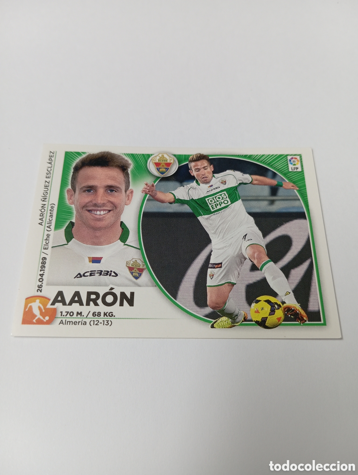 Fu&szlig;ball-Sticker: Aar&oacute;n 13 Elche liga este 2014 2015 panini 14 15
