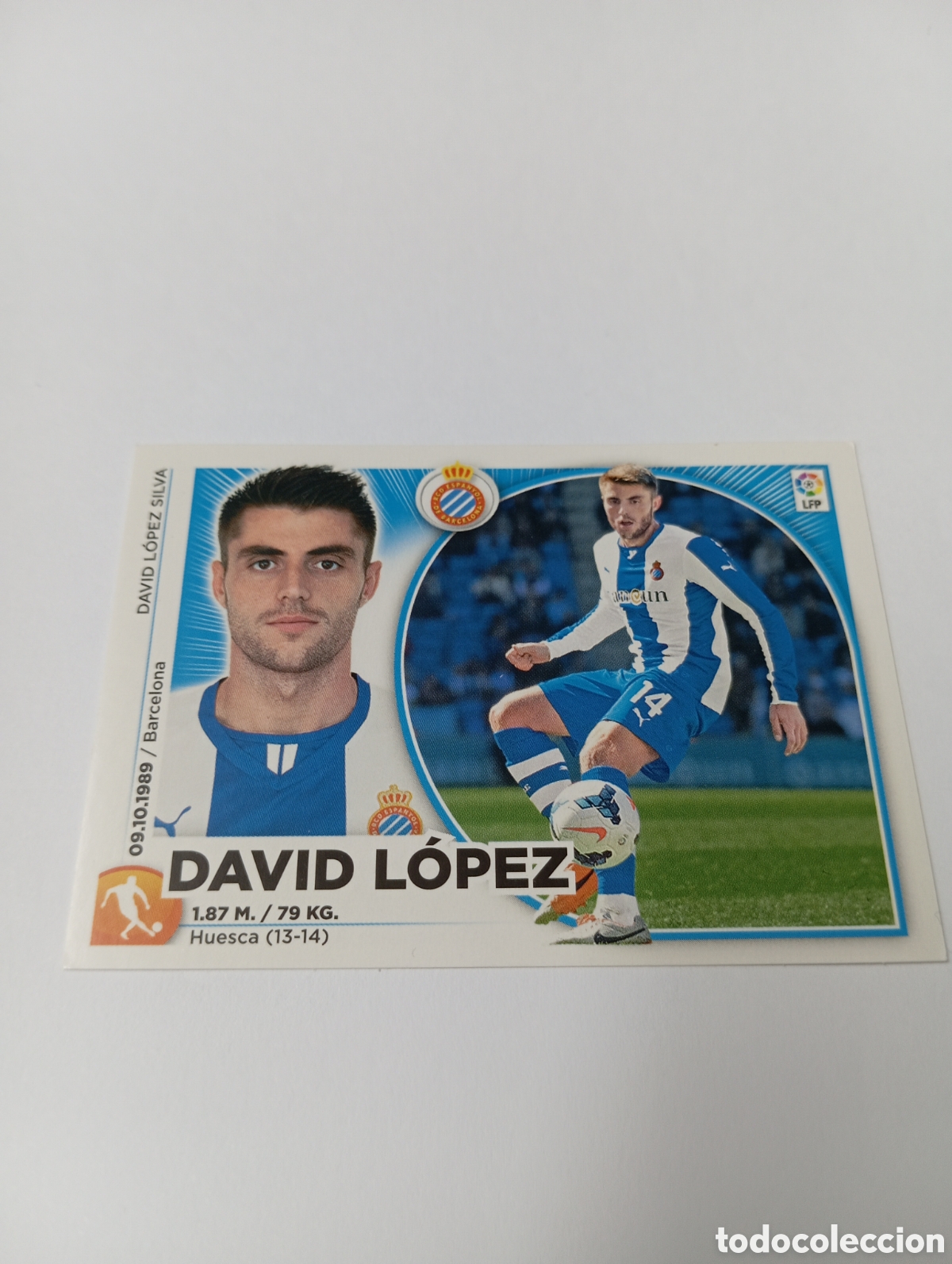 Cromos de Futebol: David L&oacute;pez 10 Espanyol Espa&ntilde;ol liga este 2014 2015 panini 14 15