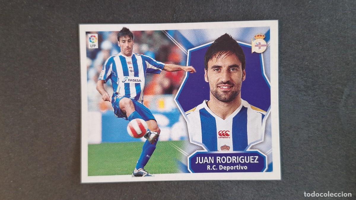 Figurine di Calcio: L3 JUAN RODRIGUEZ DEPORTIVO DE LA CORU&Ntilde;A LIGA ESTE 2008 2009 08 09 NUNCA PEGADO SIN PEGAR