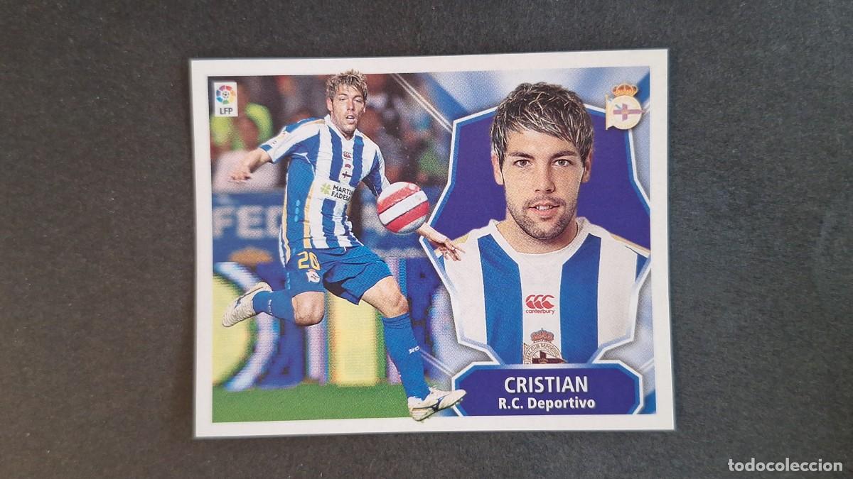Fu&szlig;ball-Sticker: L3 CRISTIAN DEPORTIVO DE LA CORU&Ntilde;A LIGA ESTE 2008 2009 08 09 NUNCA PEGADO SIN PEGAR