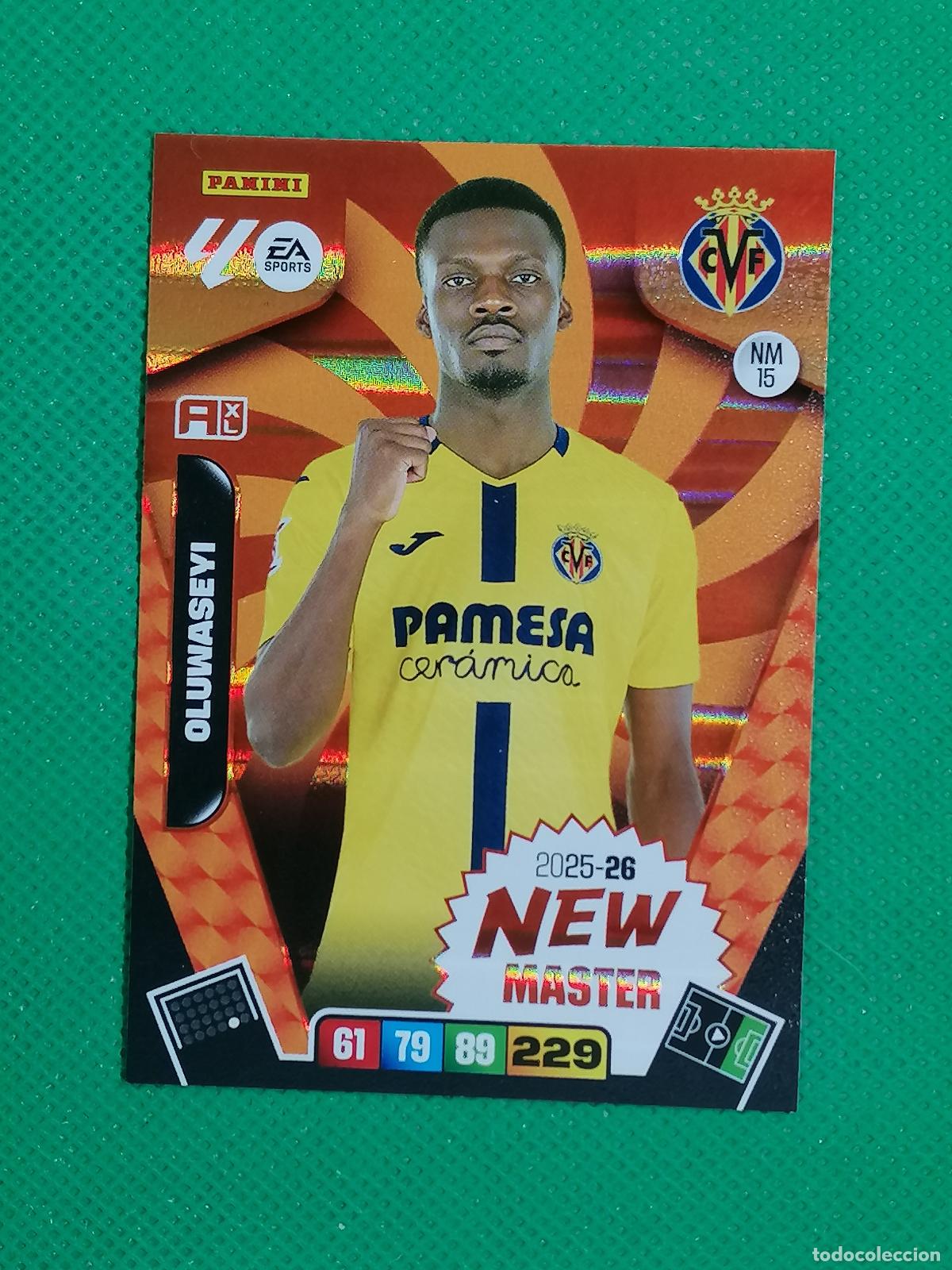 Fu&szlig;ball-Sticker: NM 15 NM15 OLUWASEYI VILLAREAL NEW MASTER ⚽ LIGA ADRENALYN XL 2025 2026 25 26 ⚽
