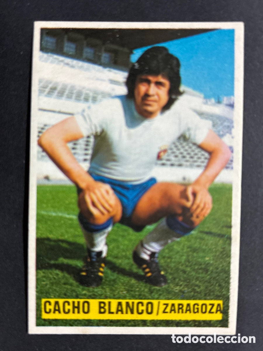 Cartes &agrave; collectionner de Football: CROMO FUTBOL SIN PEGAR CACHO BLANCO ZARAGOZA 1974 - 1975 EDITORIAL ESTE