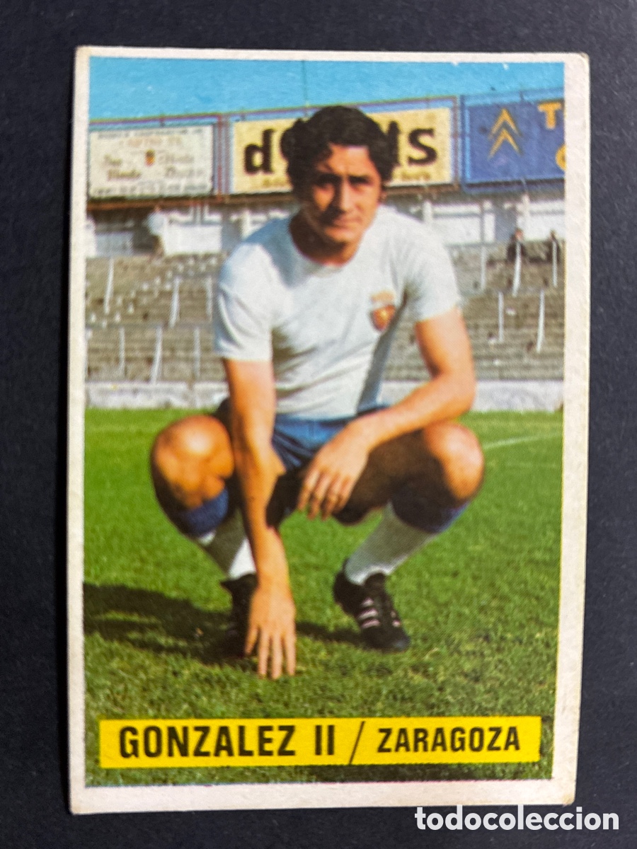 Cartes &agrave; collectionner de Football: CROMO FUTBOL SIN PEGAR GONZALEZ II ZARAGOZA 1974 - 1975 EDITORIAL ESTE