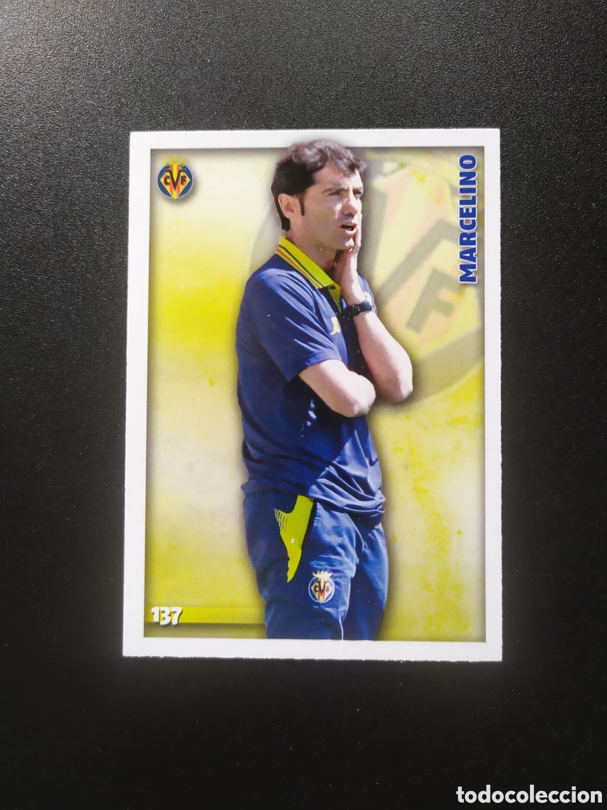 Cromos de f&uacute;tbol: Mundicromo fichas Liga 2014 2015 14 15 Marcelino n&deg; 137 Villarreal