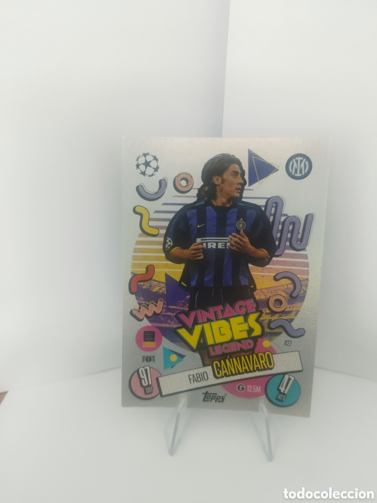Cromos de Futebol: Fabio Cannavaro vintage Inter Milan Match Attax 24/25