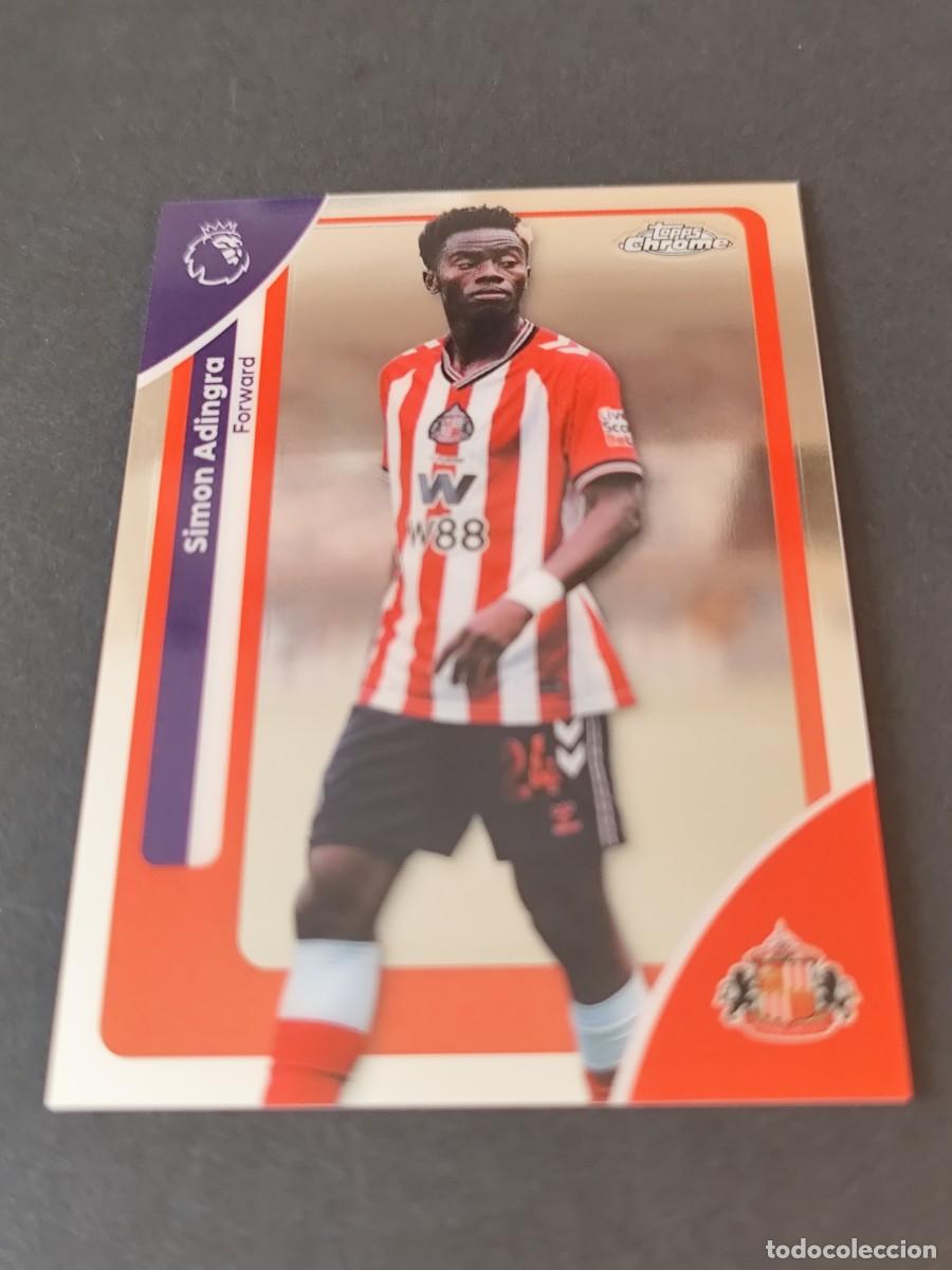 Cartes &agrave; collectionner de Football: 168 SIMON ADINGRA SUNDERLAND TOPPS CHROME PREMIER LEAGUE 2025/2026 25/26