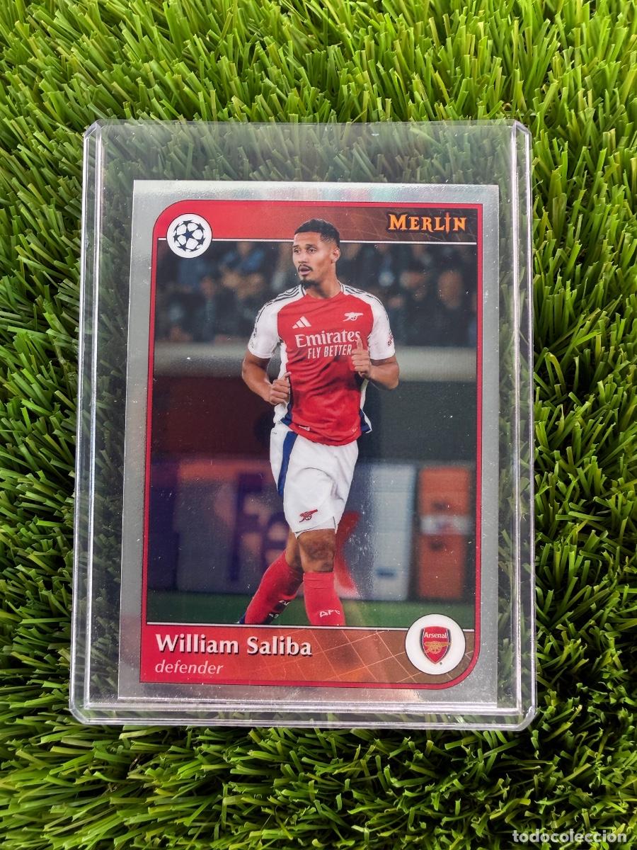 Cartes &agrave; collectionner de Football: N&ordm; 12 William Saliba Arsenal Merlin Chrome 24 25
