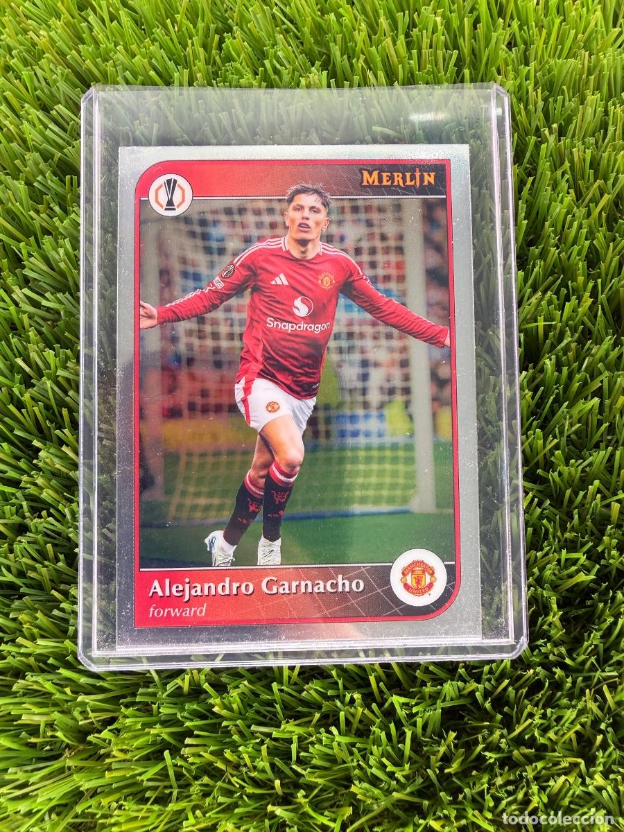Cartes &agrave; collectionner de Football: N&ordm; 191 Alejandro Garnacho Manchester United Merlin Chrome 24 25