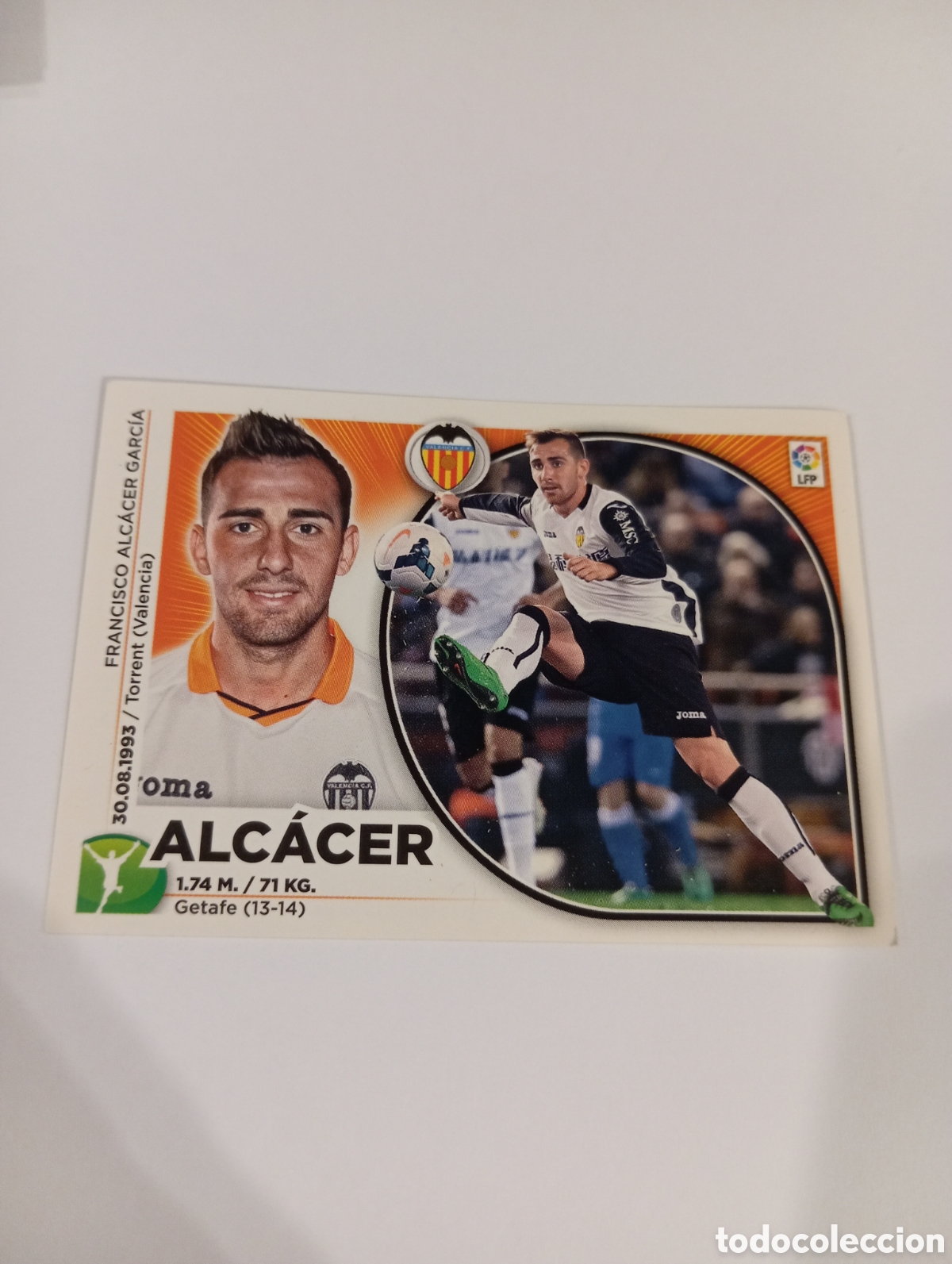 Fu&szlig;ball-Sticker: Alc&aacute;cer 18 Valencia liga este 2014 2015 panini 14 15