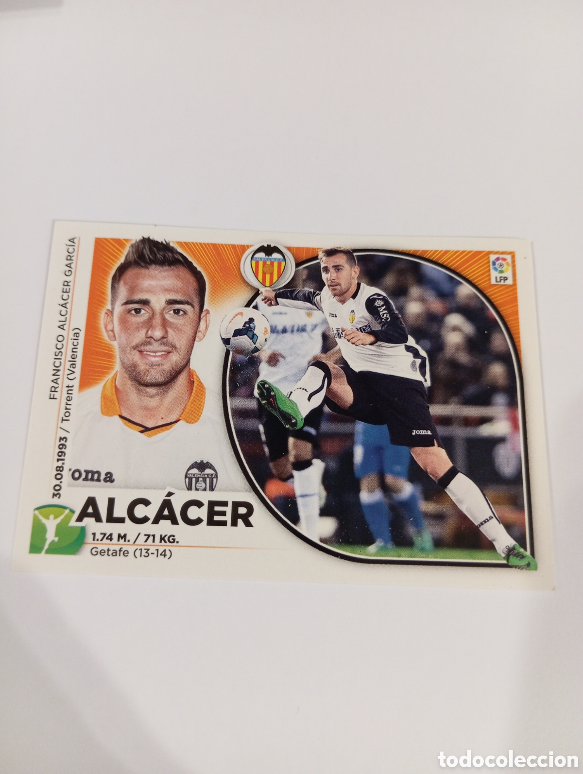 Fu&szlig;ball-Sticker: Alc&aacute;cer 18 Valencia liga este 2014 2015 panini 14 15