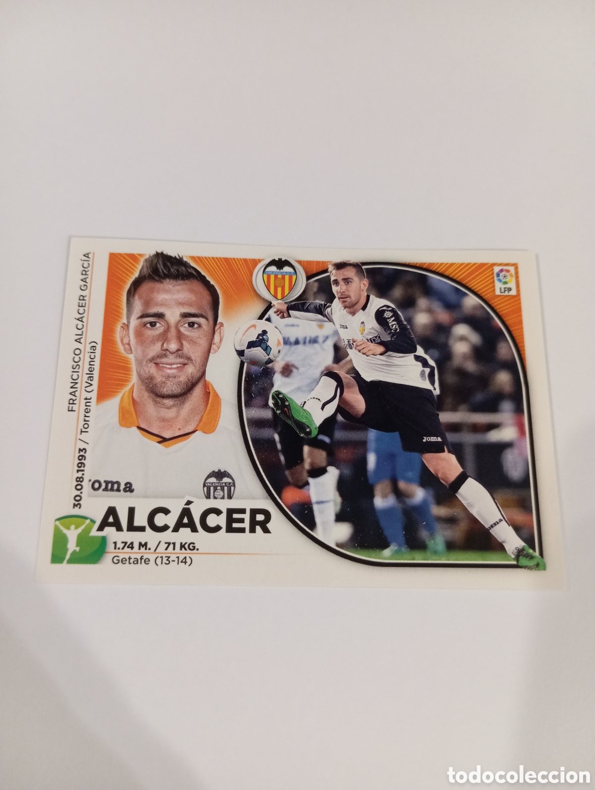 Cromos de f&uacute;tbol: Alc&aacute;cer 18 Valencia liga este 2014 2015 panini 14 15