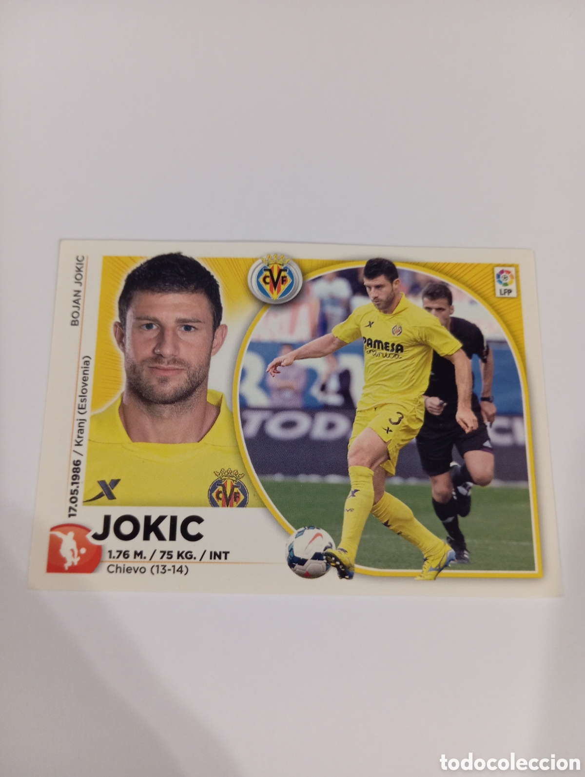 Fu&szlig;ball-Sticker: Jokic 7 Villarreal liga este 2014 2015 panini 14 15