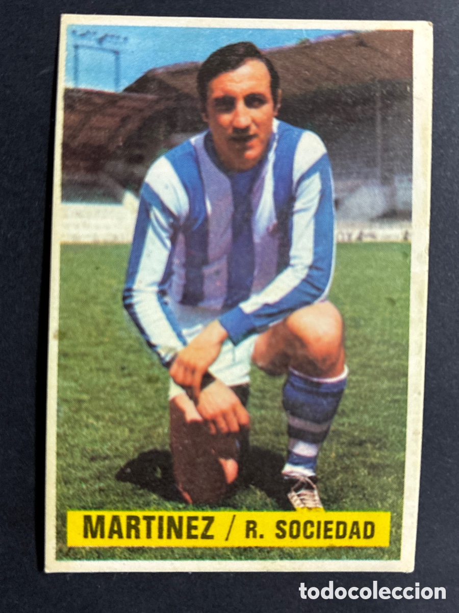 Cartes &agrave; collectionner de Football: CROMO FUTBOL SIN PEGAR MARTINEZ R. SOCIEDAD 1974 - 1975 EDITORIAL ESTE