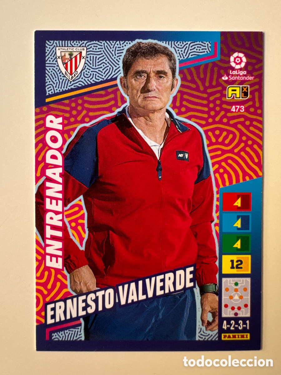 Fu&szlig;ball-Sticker: PANINI ADRENALYN XL LIGA 2022 2023 22 23 &ndash; N&ordm; 473 ENTRENADOR ERNESTO VALVERDE ATHLETIC CLUB