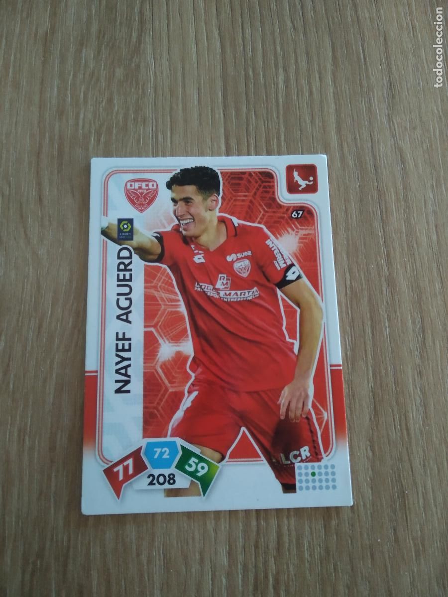 Fu&szlig;ball-Sticker: 67 NAYEF AGUERD DIJON CROMO FUTBOL PANINI LIGUE 1 FOOT 20-21 ADRENALYN FRANCIA 2020-2021