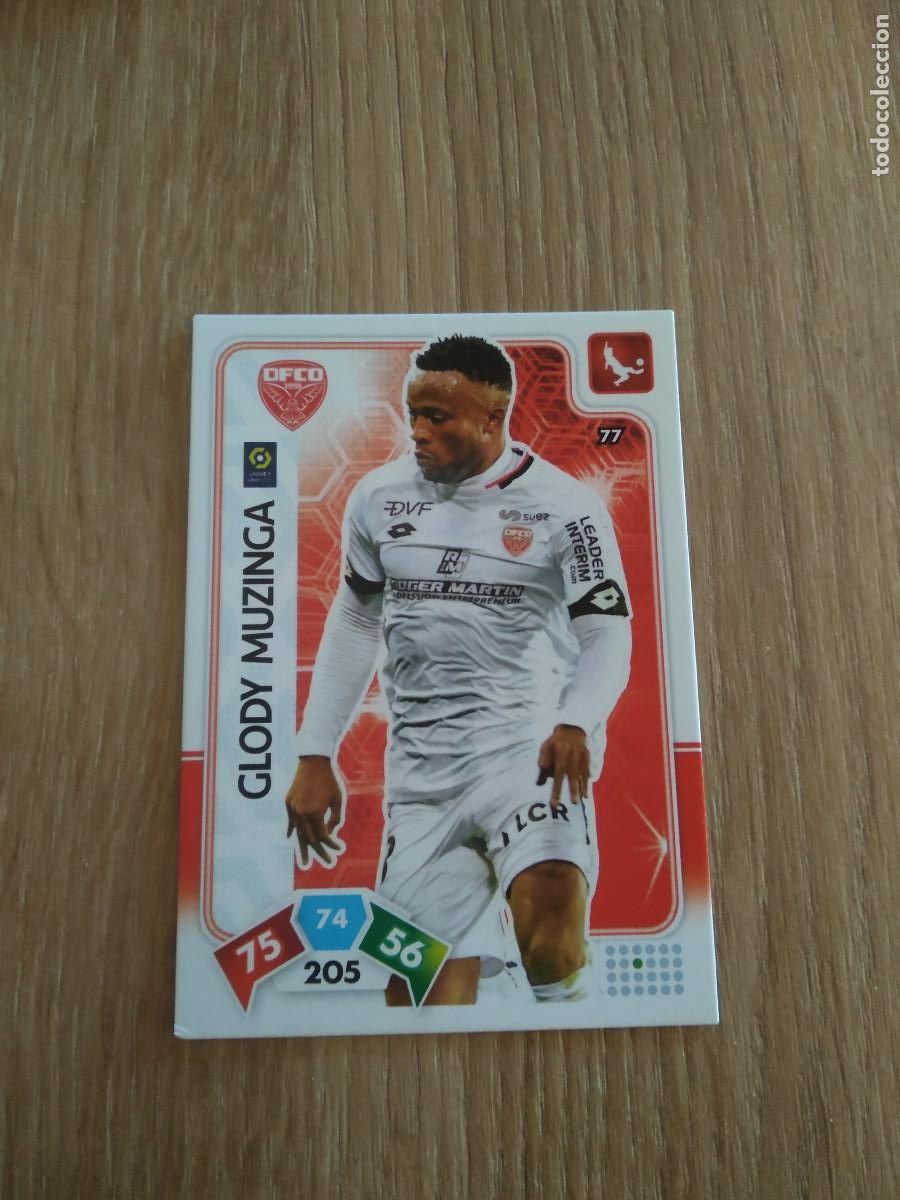 Fu&szlig;ball-Sticker: 77 GLODY MUZINGA DIJON CROMO FUTBOL PANINI LIGUE 1 FOOT 20-21 ADRENALYN FRANCIA 2020-2021