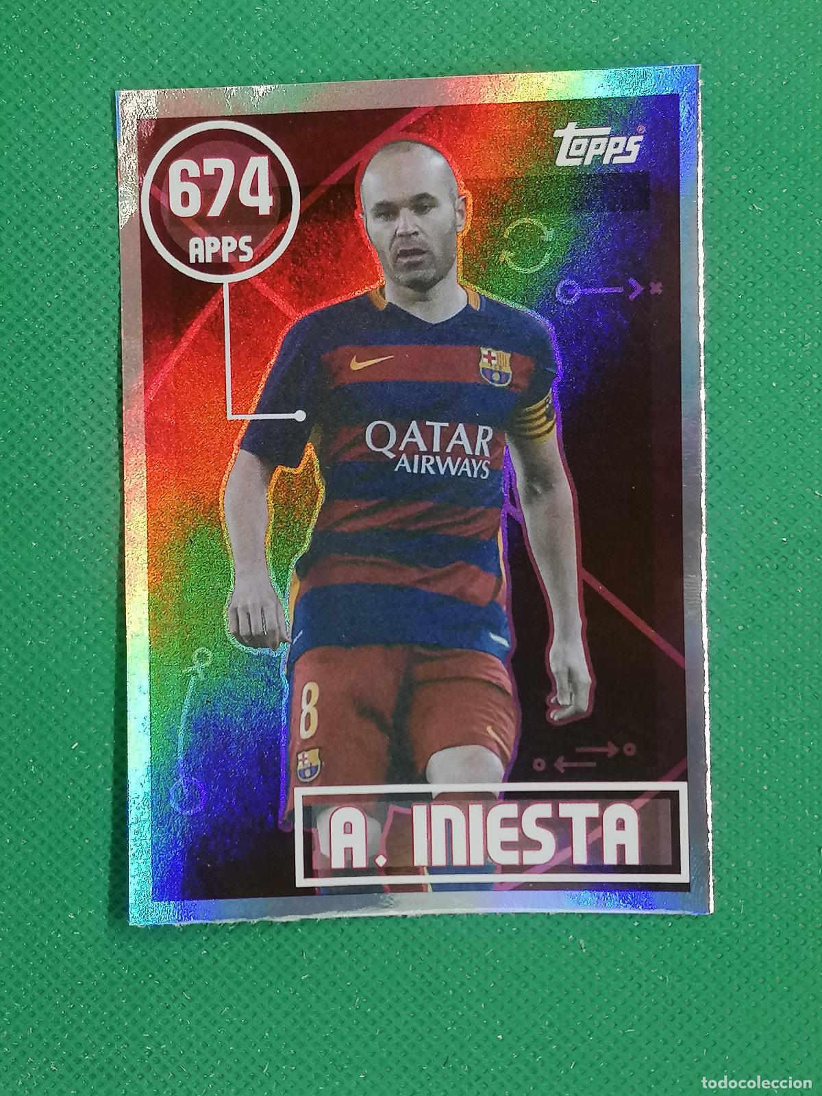 Fu&szlig;ball-Sticker: 71 ANDRES INIESTA TIKI TAKA GRAN TAMA&Ntilde;O ⚽ TOPPS BARCELONA STICKERS 2025 2026 25 26 ⚽