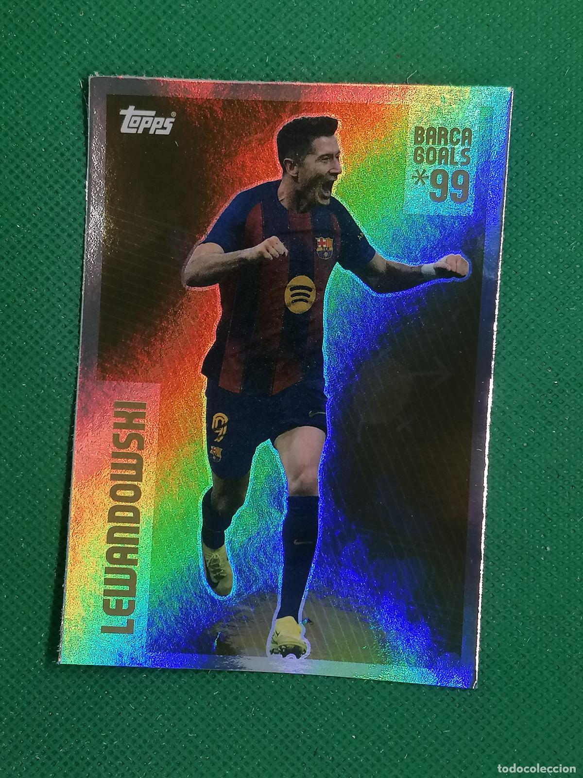Fu&szlig;ball-Sticker: 126 LEWANDOWSKI GOLDEN GOAL SCORERS GRAN TAMA&Ntilde;O ⚽ TOPPS BARCELONA STICKERS 2025 2026 25 26 ⚽
