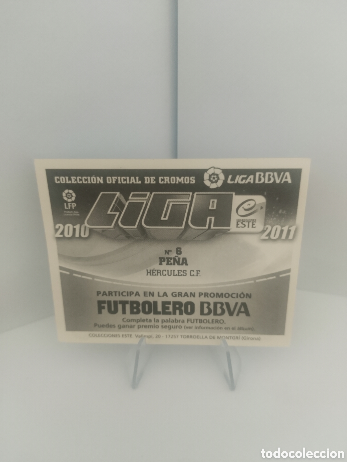 Cromos de f&uacute;tbol: Pe&ntilde;a H&eacute;rcules Este 2010 2011 - Foto 2
