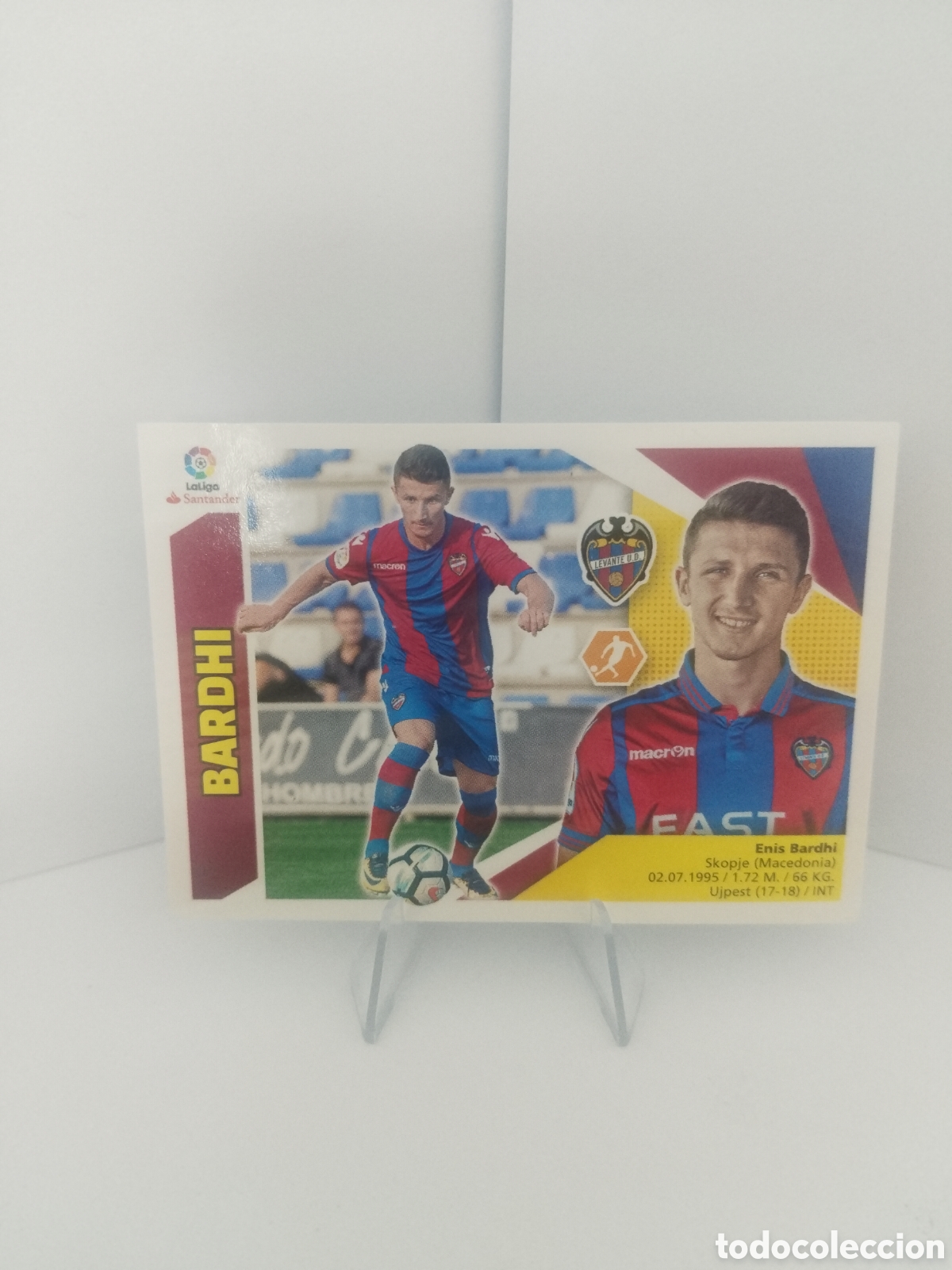 Football Stickers: Bardhi Levante Liga Este 2017 2018