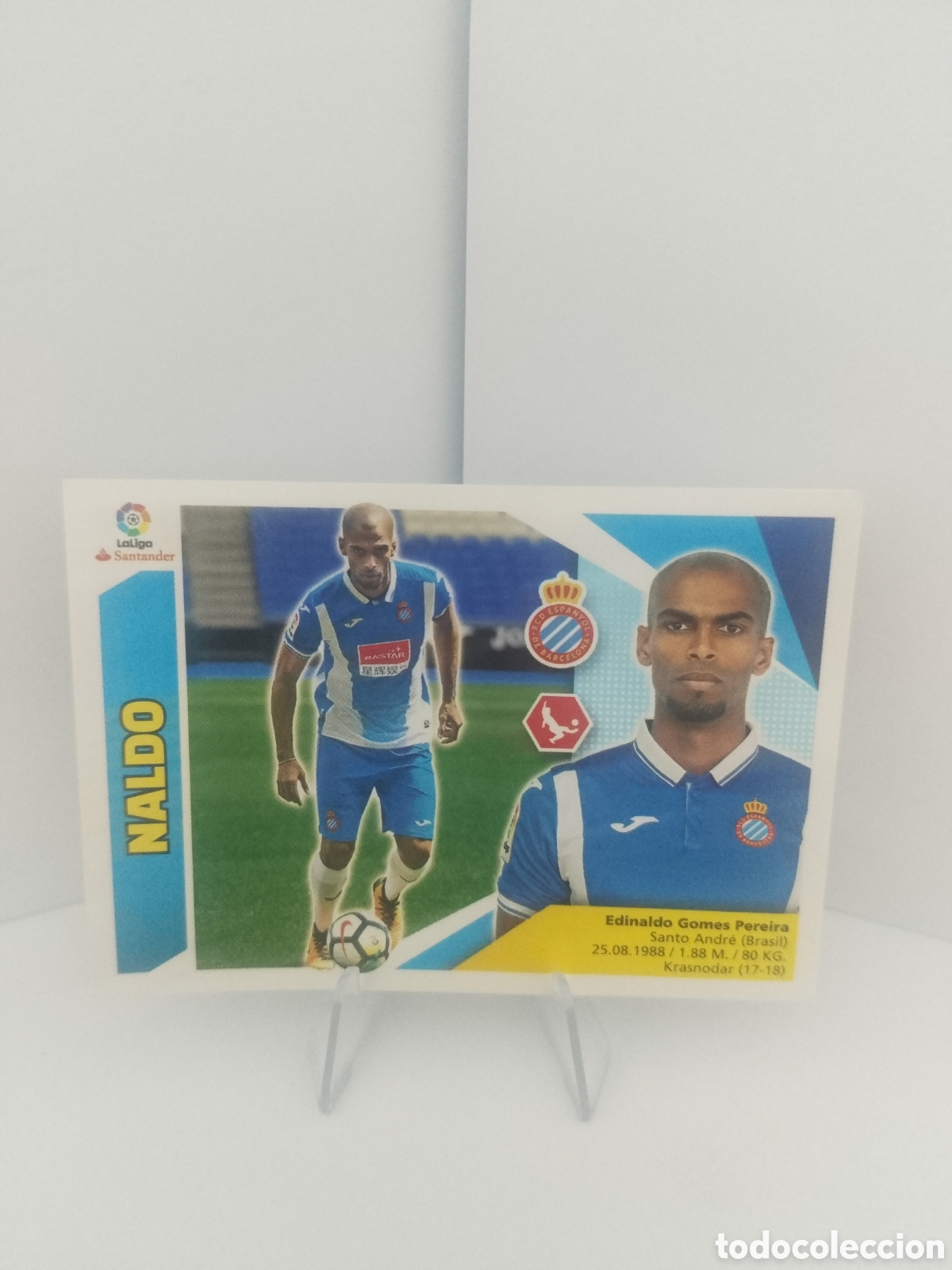 Football Stickers: Naldo Espanyol &uacute;ltimos fichajes 32 Liga Este 2017 2018