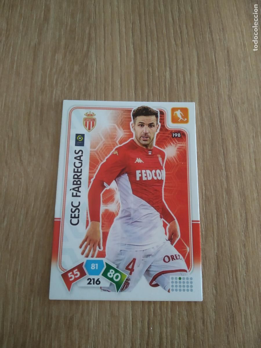 Cromos de f&uacute;tbol: 198 CESC FABREGAS MONACO CROMO FUTBOL PANINI LIGUE 1 FOOT 20-21 ADRENALYN FRANCIA 2020-2021